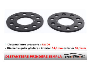 Distantiere roti 4x100 54,1 – flanse roti 3, 5, 10, 15 si 20 mm pentru Hyundai, Kia, Citroen