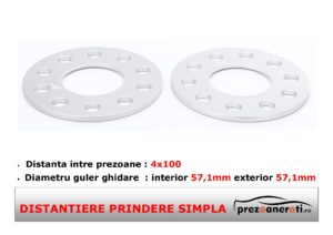 Distantiere roti 4x100 57,1 3mm
