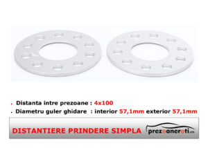 Distantiere roti 4x100 57,1 3mm