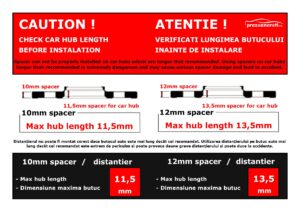 distanțiere roți 5x112 10mm aluminiu 57.1