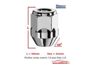 PIULITA ROATA METRIC 12 PAS FILET 1,5 CONICA – COD N1215CCR-21