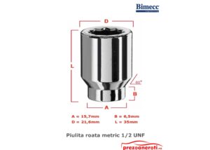 PIULITA ROATA PAS FILET 1/2 UNF CONICA IMBUS OFF-ROAD – COD N12CI-off21