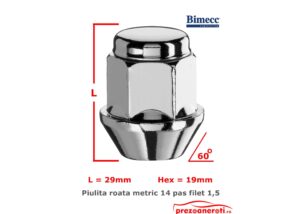 PIULITA ROATA METRIC 14 PAS FILET 1,5 CONICA – COD N1415CCI-19