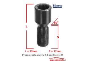 PREZON ROATA METRIC 14 PAS FILET 1,25 27MM IMBUS – COD P142527CIB-20