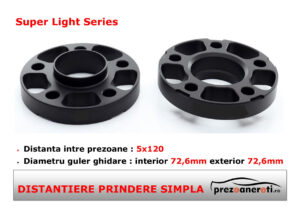 Distantiere 5x120 72,6 – 10mm BMW Black Edition – pentru stabilitate și aspect sport