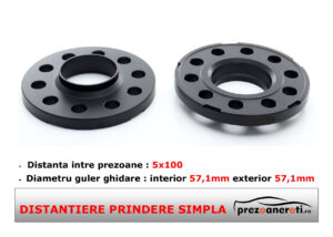Distantiere roti 5x100 57,1 12,5mm black-edition oem