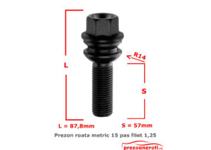 Prezon M15x1.25 57mm saiba antiblocanta compatibil Mercedes GLE (W167), GLE Coupé (W167), GLS 2020